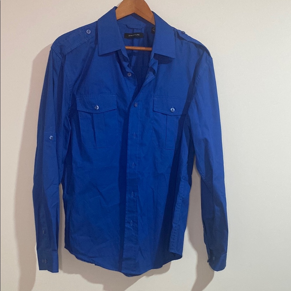 Structure Royal Blue Shirt